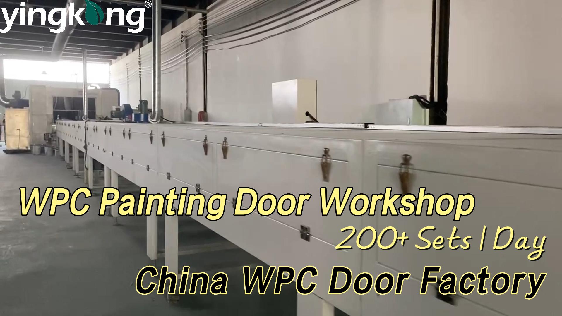 Jiuyixing WPC Doors Adds New WPC Painting Door Machine to Improve the Quality and Output