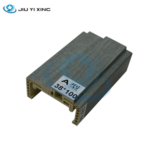 Jiuyixing antiumidit&agrave; impermeabile all'ingrosso con pellicola in PVC rivestito tipo A 100 mm ad alta densit&agrave; Wpc telaio della porta profili della porta stipite della porta